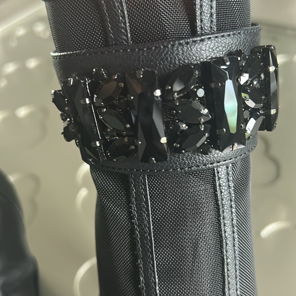 🆕 KARL LAGERFELD Paris Blayze Mesh Booties Black size 5 Women’s Heeled Boots - Picture 8 of 16